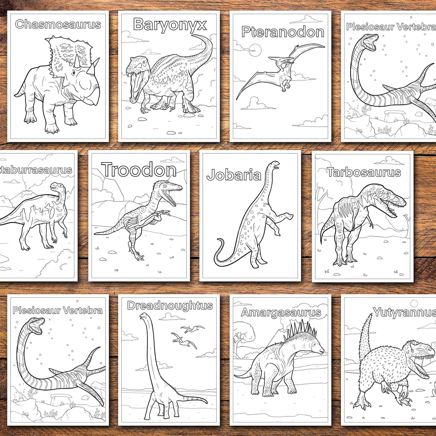 300+ Dinosaur Coloring Pages | Printable Kids Activity Book (PDF)