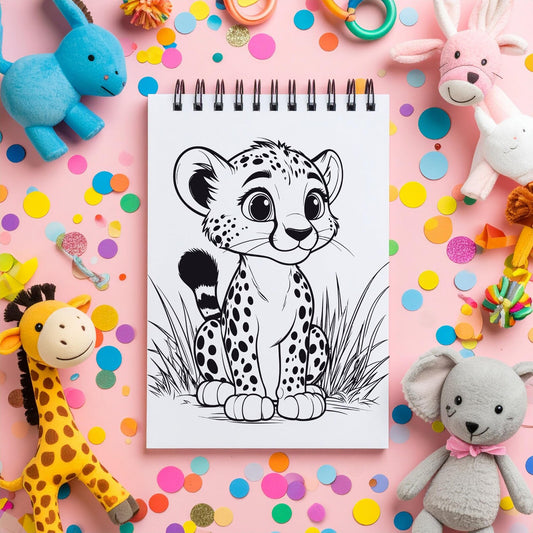 30 Animals Coloring Book for Kids - Printable PDF with Fun Animal Activity Pages