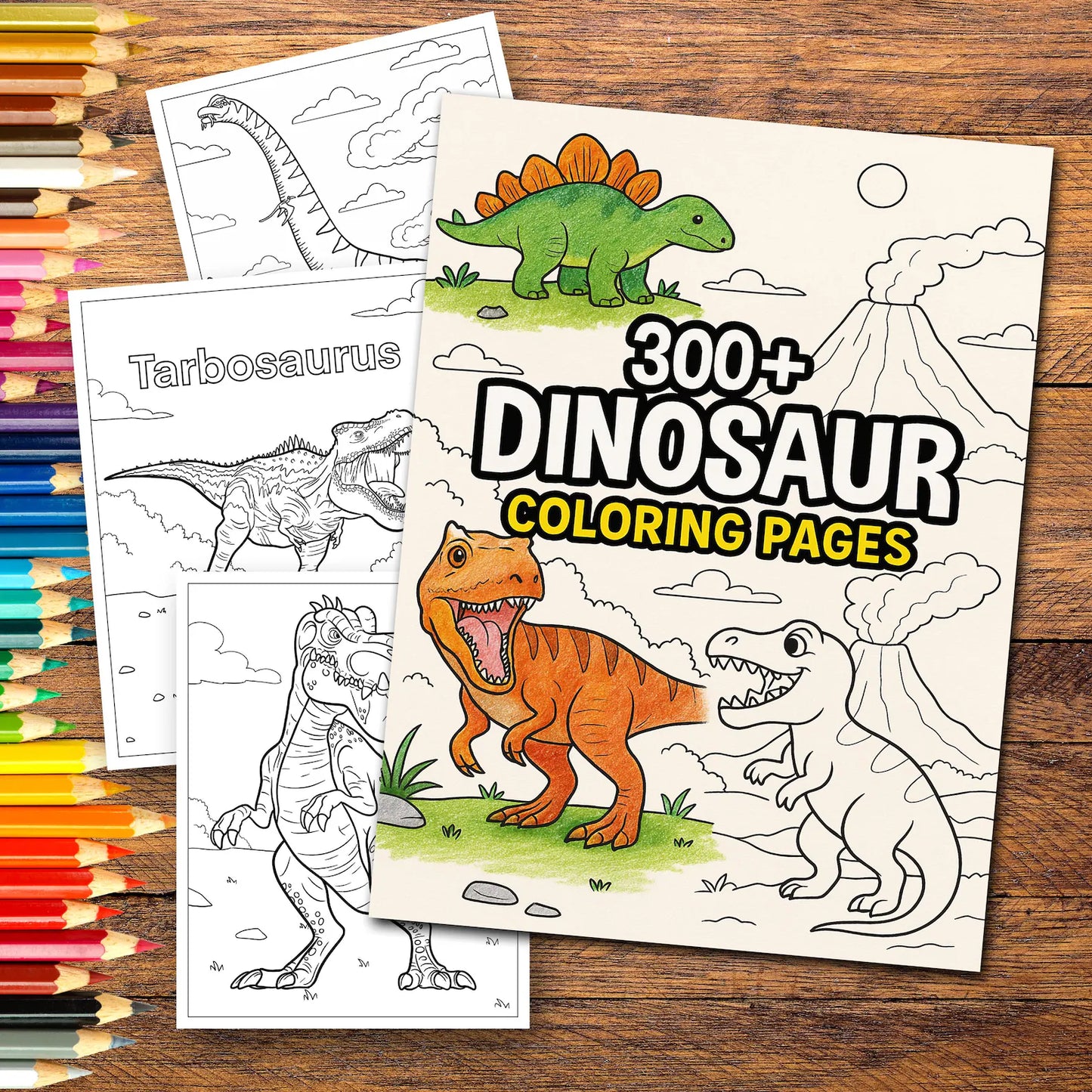 300+ Dinosaur Coloring Pages | Printable Kids Activity Book (PDF)