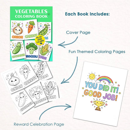 Educational Coloring Bundle for Kids, Printable Coloring Books Set, Alphabet Animals Learning Worksheets PDF